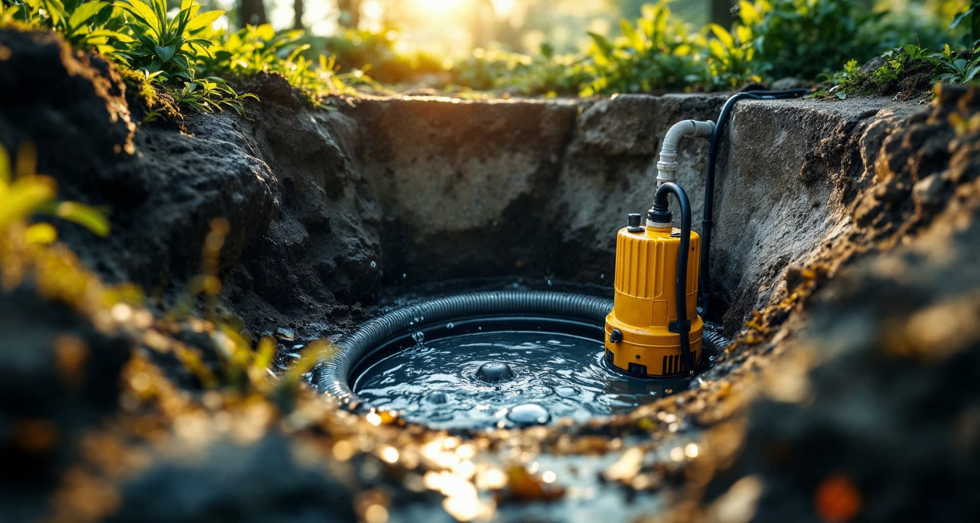 Bomba de extracción de agua en A Coruña